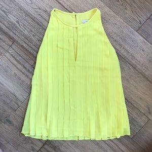 J. Crew sleeveless pleated top with keyhole
